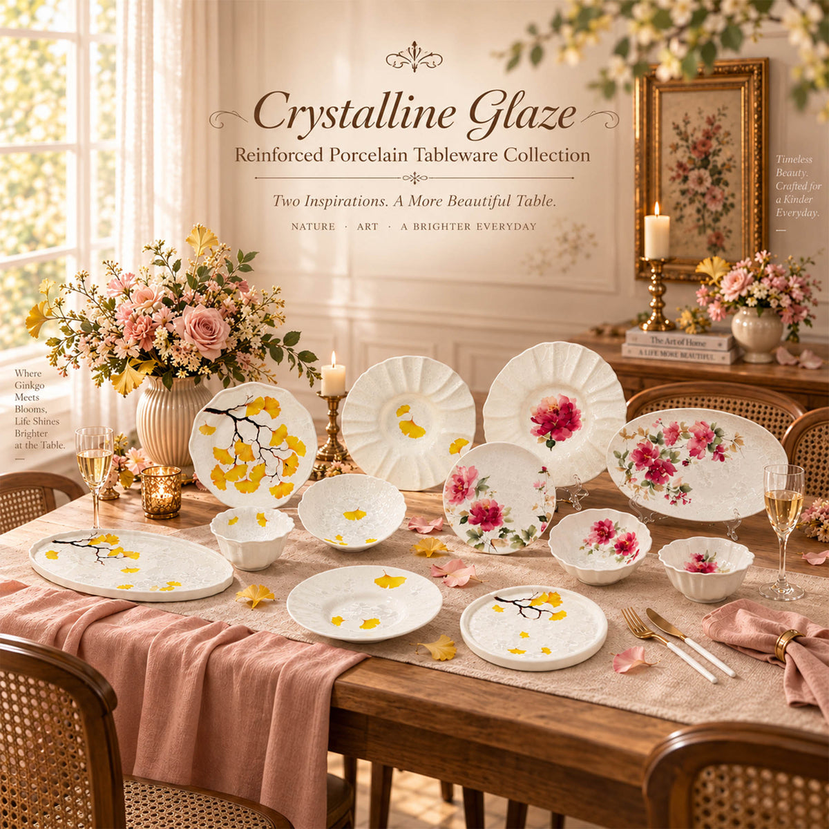 How Is Crystalline-Glazed Reinforced Porcelain Tableware Made?