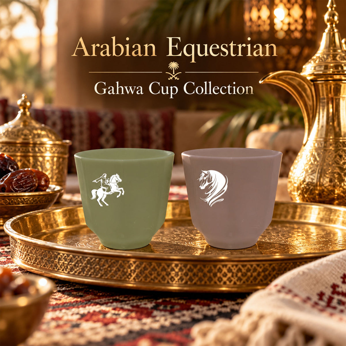Donglin Homeware — Arabische Kaffeetassen nach Wunsch: Wie entsteht eine Gahwa-Kollektion mit Reitmotiven?