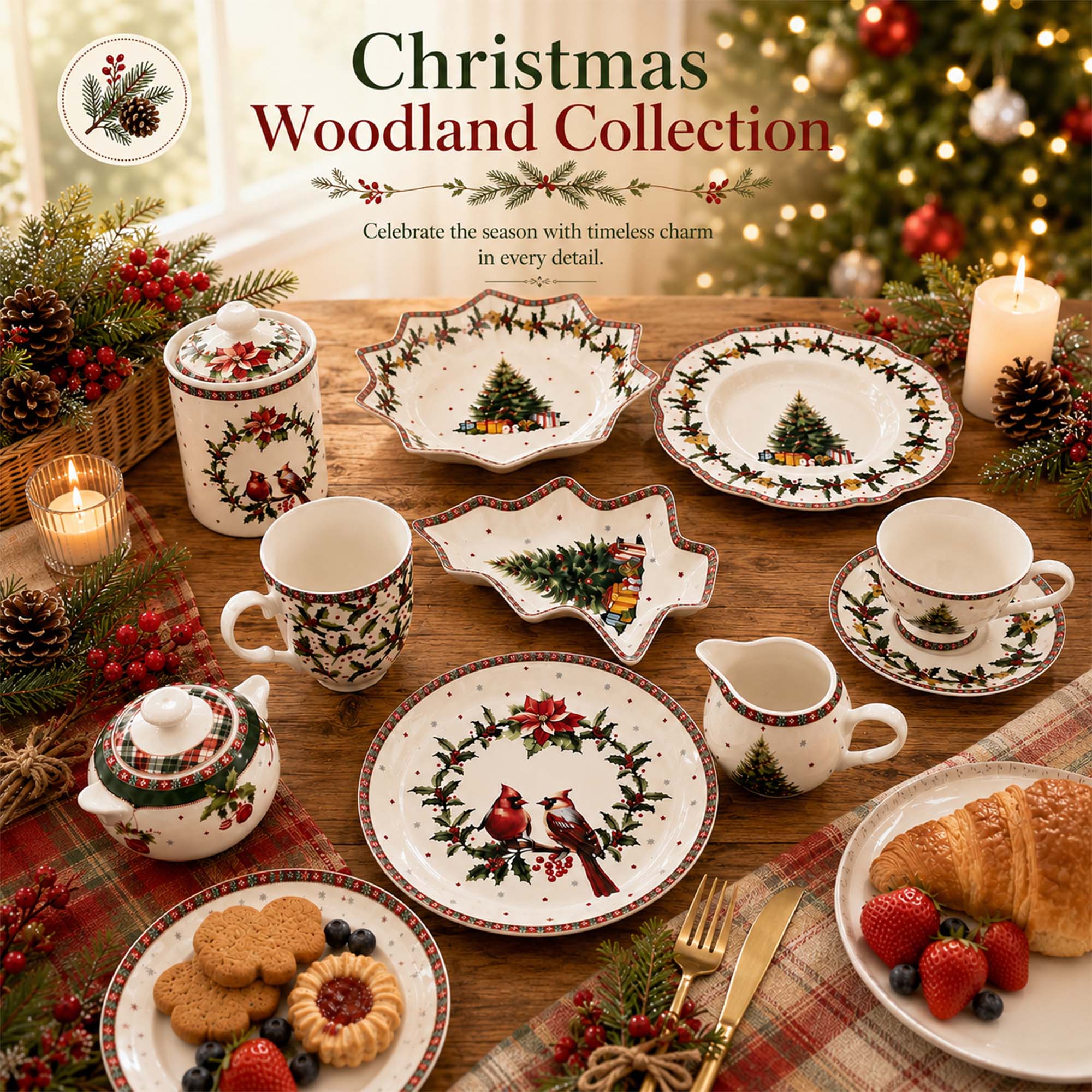 Donglin Homeware Christmas Woodland Collection