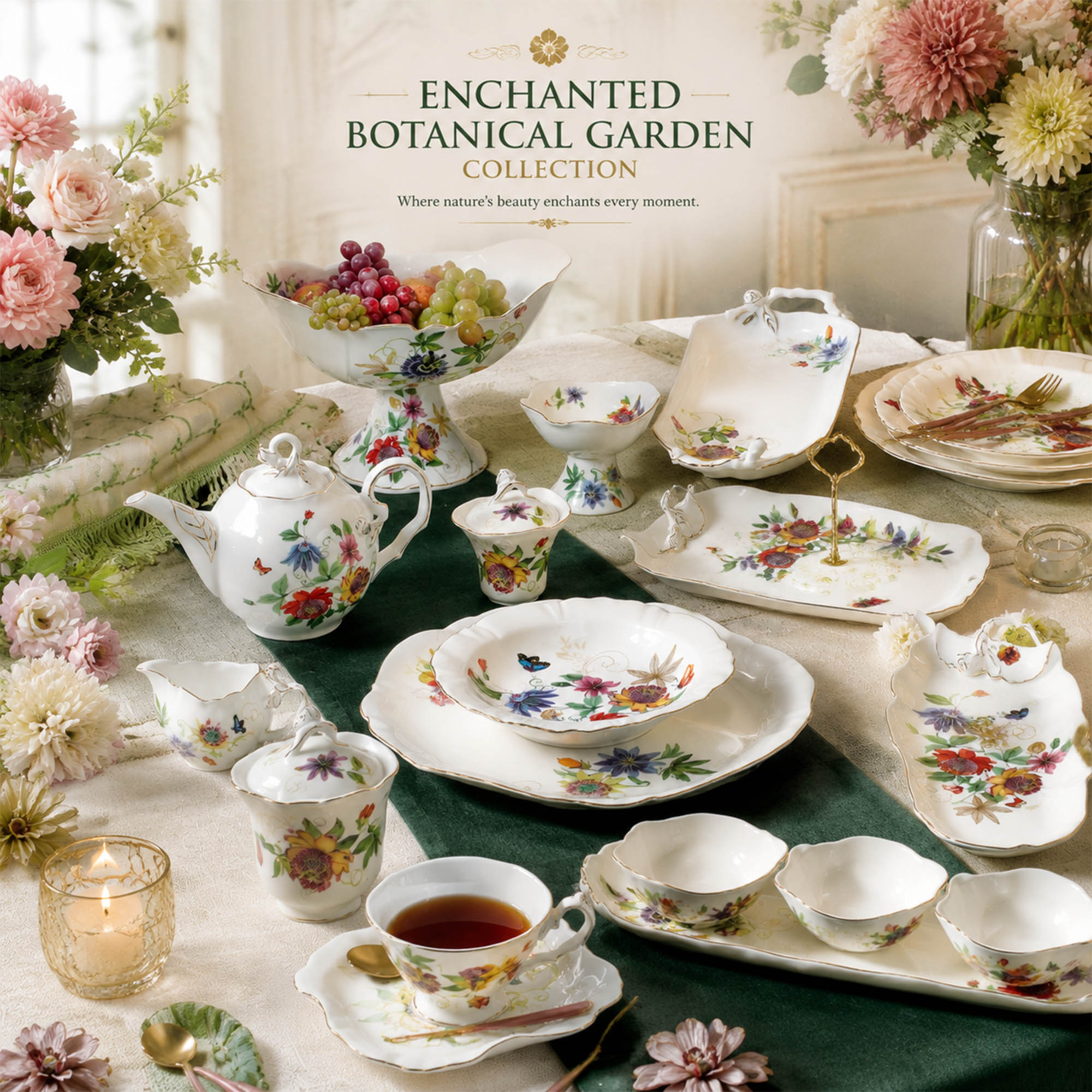 Donglin Homeware Enchanted Botanical Garden Collection