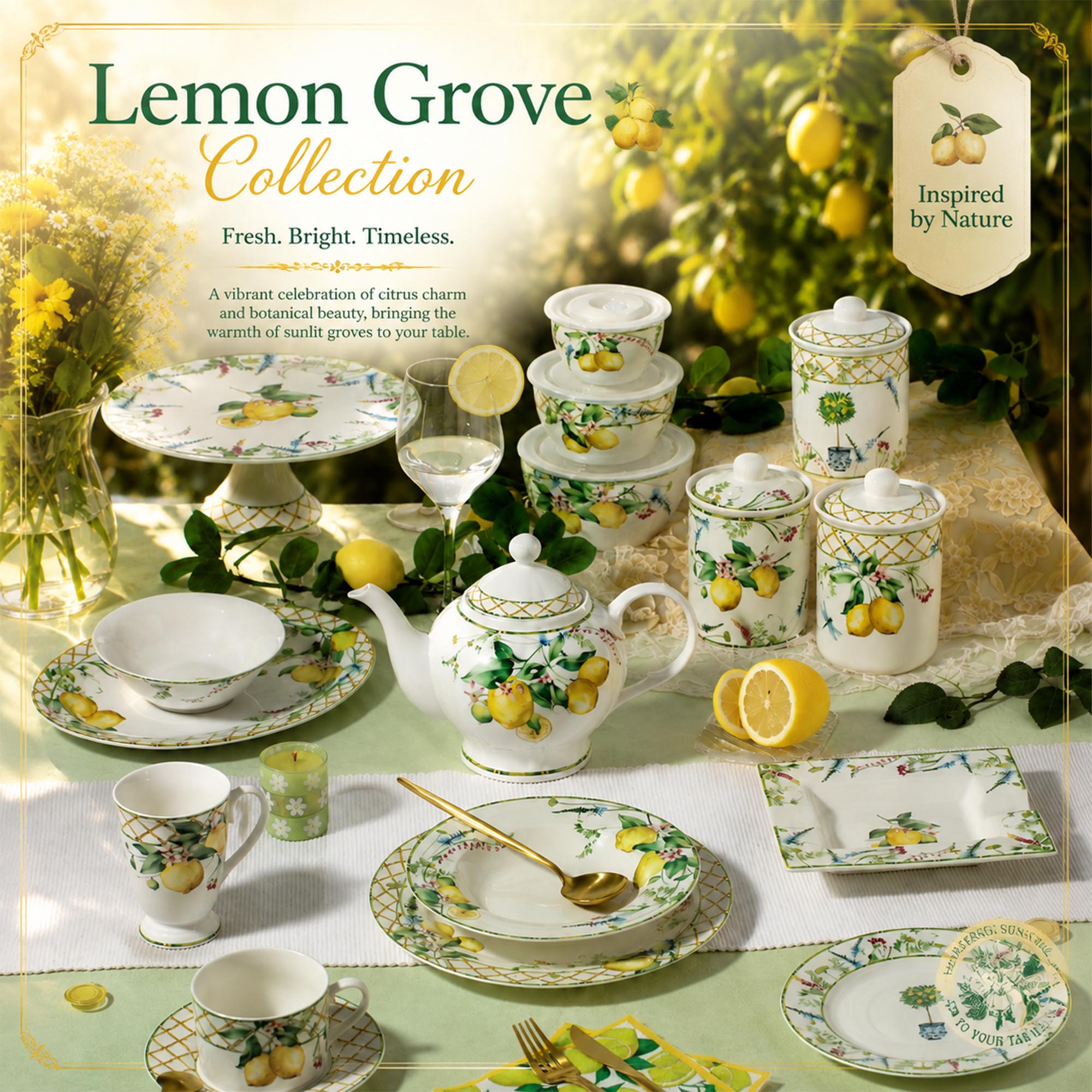 Donglin Homeware Lemon Grove Collection