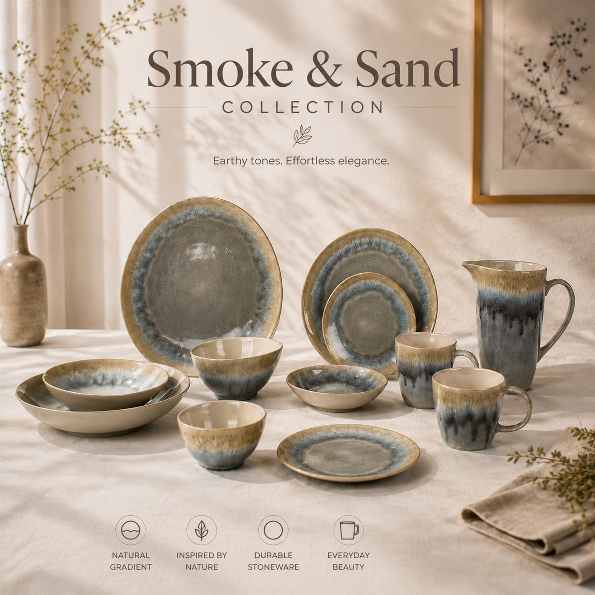 Donglin Homeware Smoke & Sand Collection