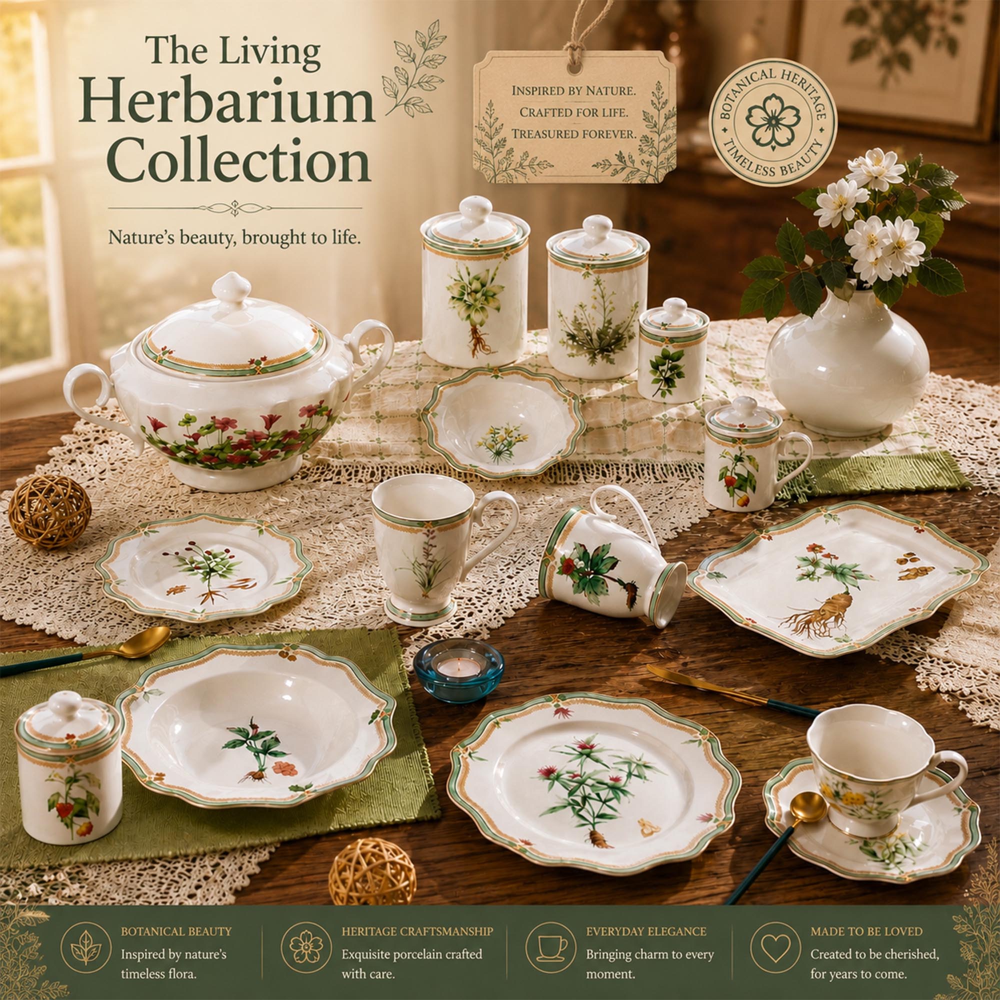 Donglin Homeware The Living Herbarium Collection