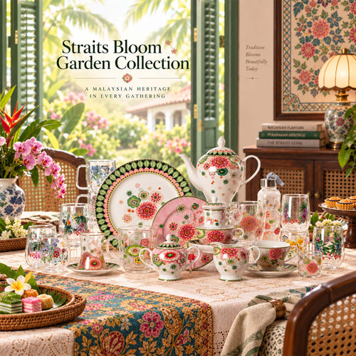 Donglin Homeware 271A9307 Straits Bloom Garden New Bone China Dinnerware Collection