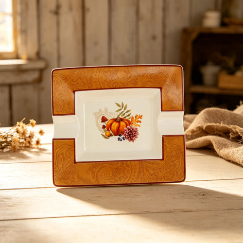 Donglin Homeware Autumn Bounty Collection Ashtray 8-inch