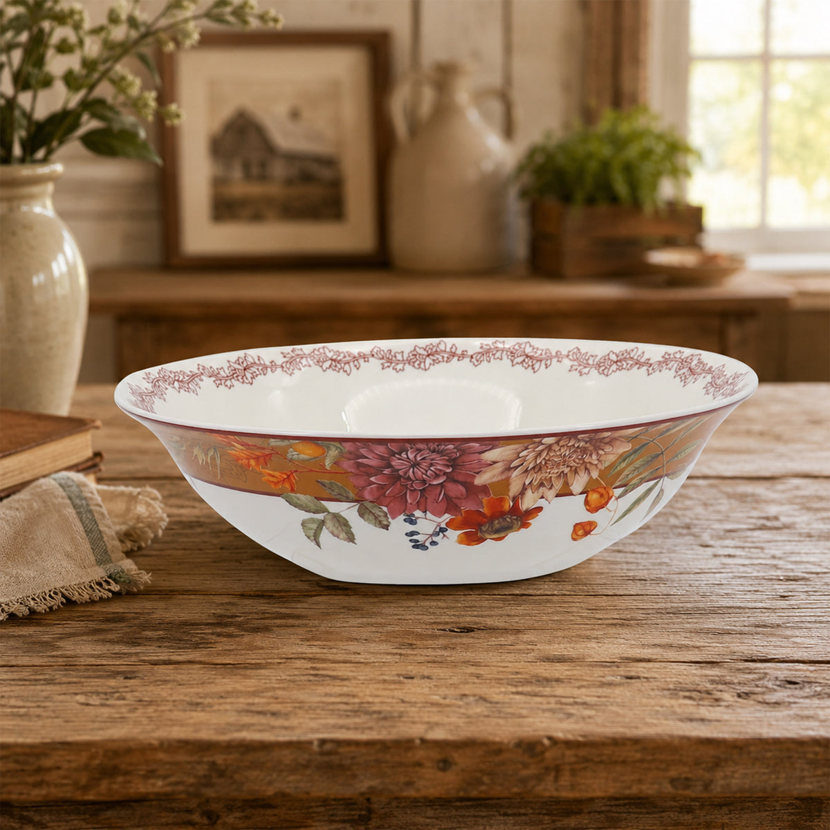 Donglin Homeware Autumn Bounty Collection Bowl 9-inch