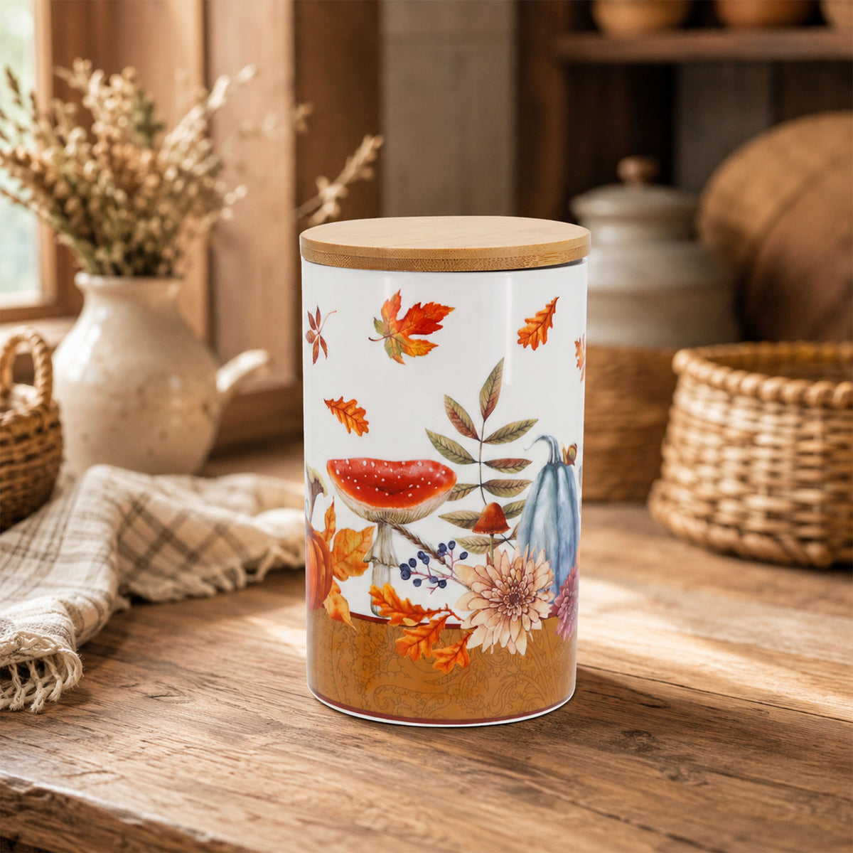 Donglin Homeware Autumn Bounty Collection Canister 700ml