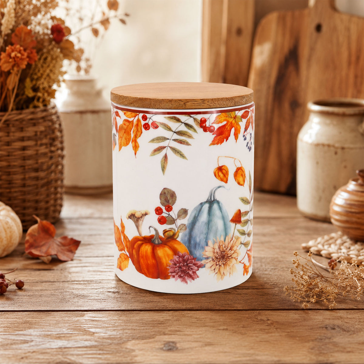 Donglin Homeware Autumn Bounty Collection Canister 900ml