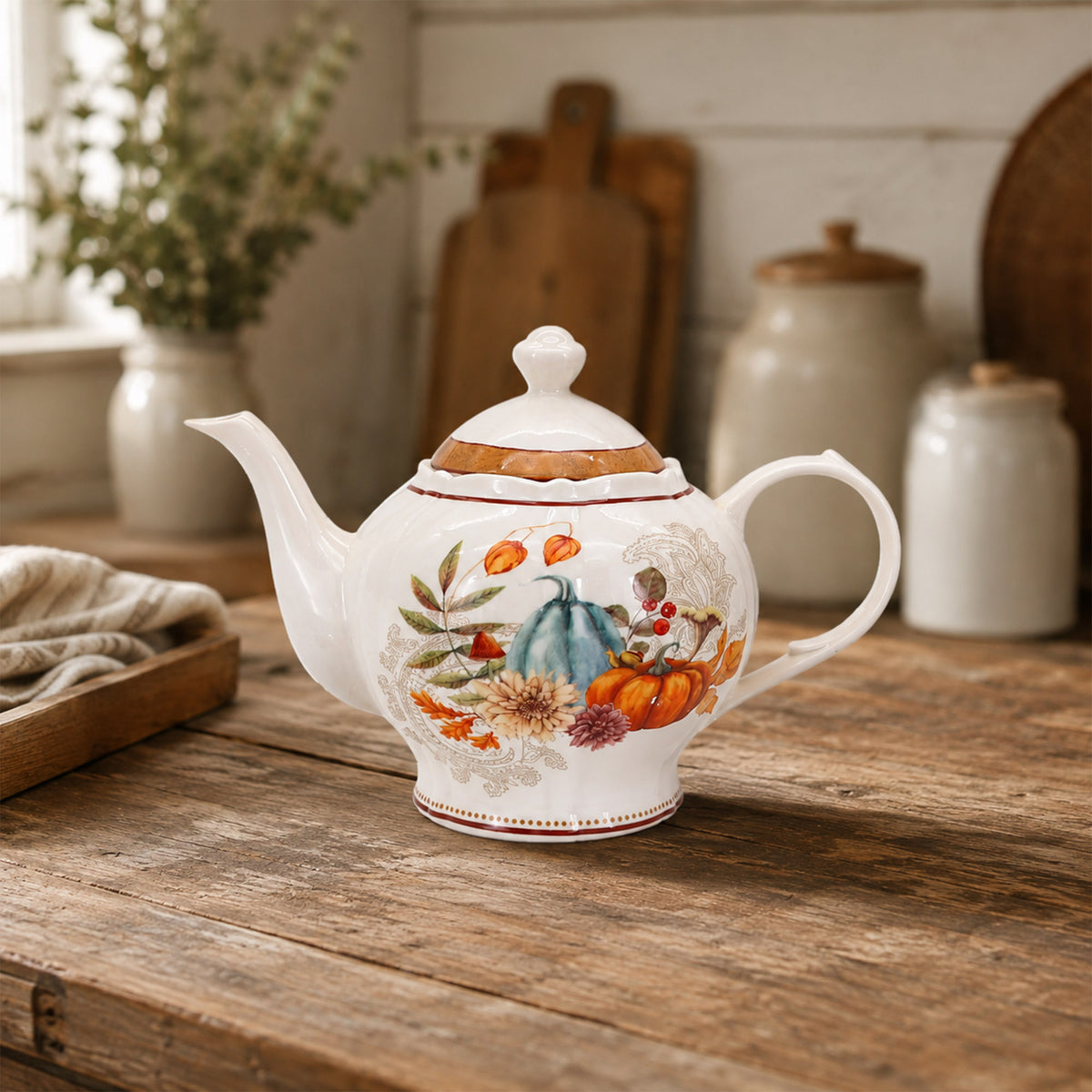 Donglin Homeware Autumn Bounty Collection Teapot 1600cc