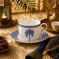 Donglin Homeware Azure Riviera Collection Cup and Saucer 220cc
