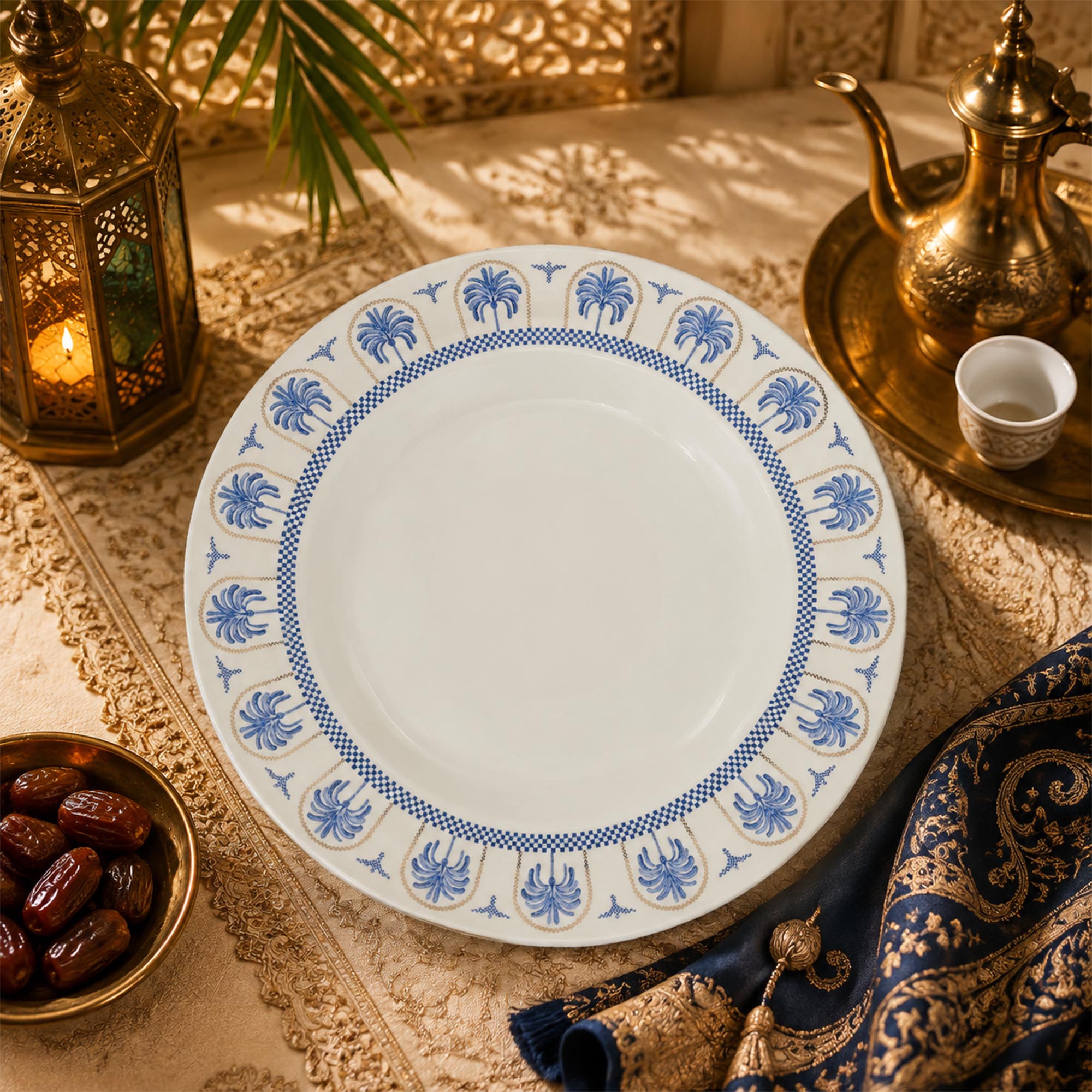 Donglin Homeware Azure Riviera Collection Soup Plate 8.5-inch