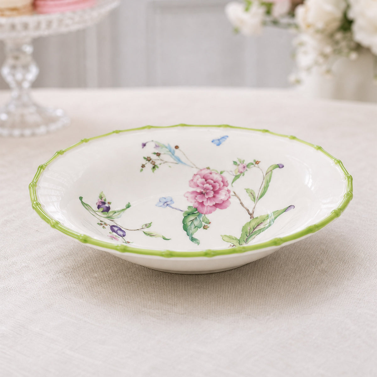 Donglin Homeware Bamboo Aviary Collection Soup Plate 8.5-inch