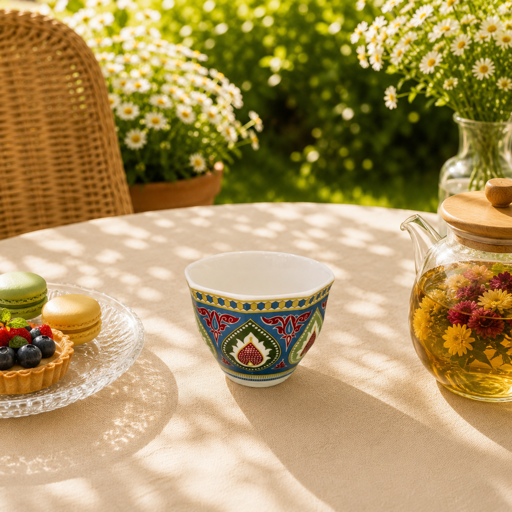 Donglin Homeware Batik Peranakan - Vintage Style Ceramic 80cc Cup