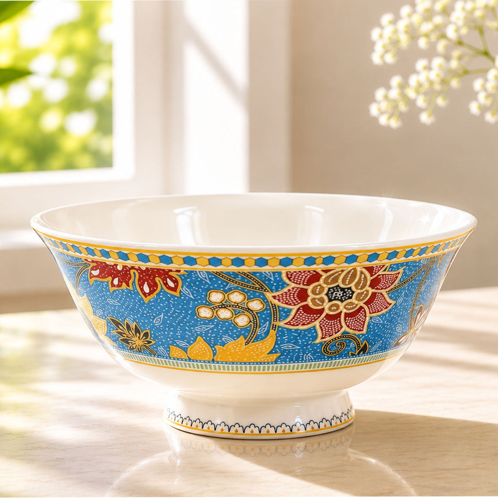 Donglin Homeware Batik Peranakan - Vintage Style Ceramic Bowl 4.75-inch