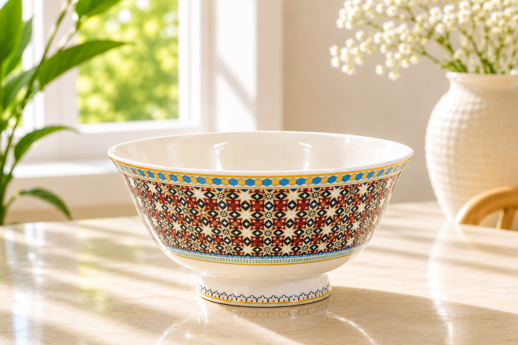 Donglin Homeware Batik Peranakan - Vintage Style Ceramic Bowl 4.75-inch