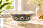 Donglin Homeware Batik Peranakan - Vintage Style Ceramic Bowl 4.75-inch