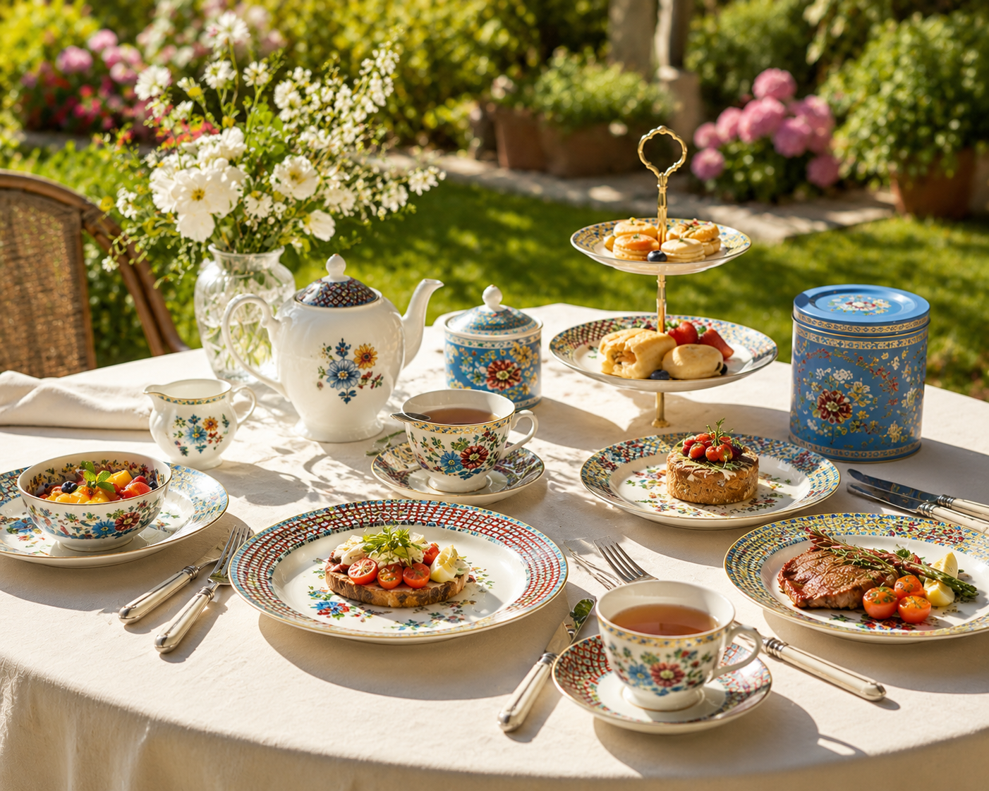 Dongin Homeware Batik Peranakan - Vintage Style Ceramic Dinnerware