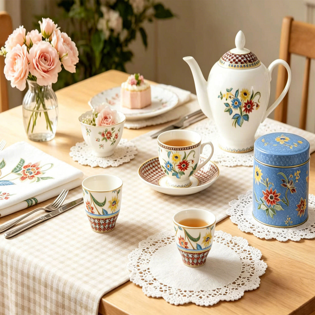 Donglin Homeware Batik Peranakan - Vintage Style Ceramic Tableware Set