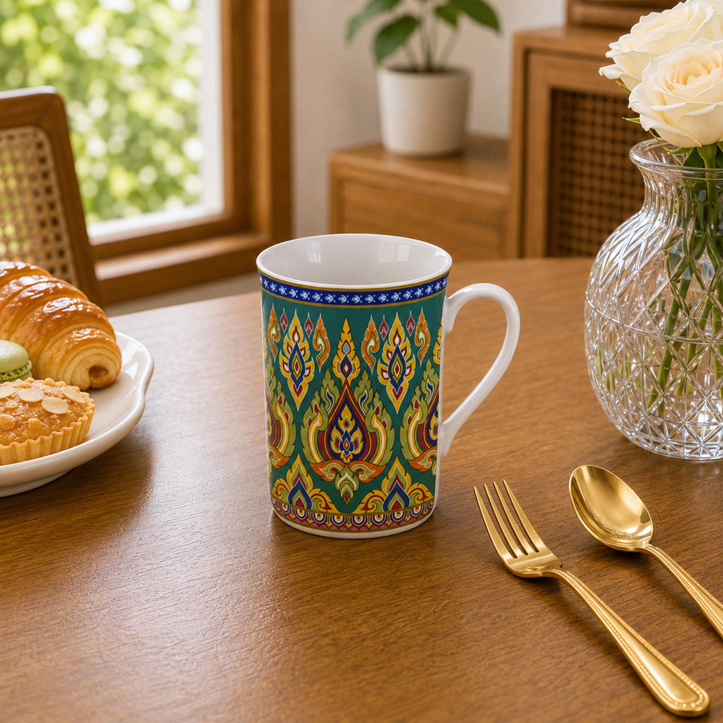Donglin Homeware Benjarong Silk Road Collection Mug 320cc
