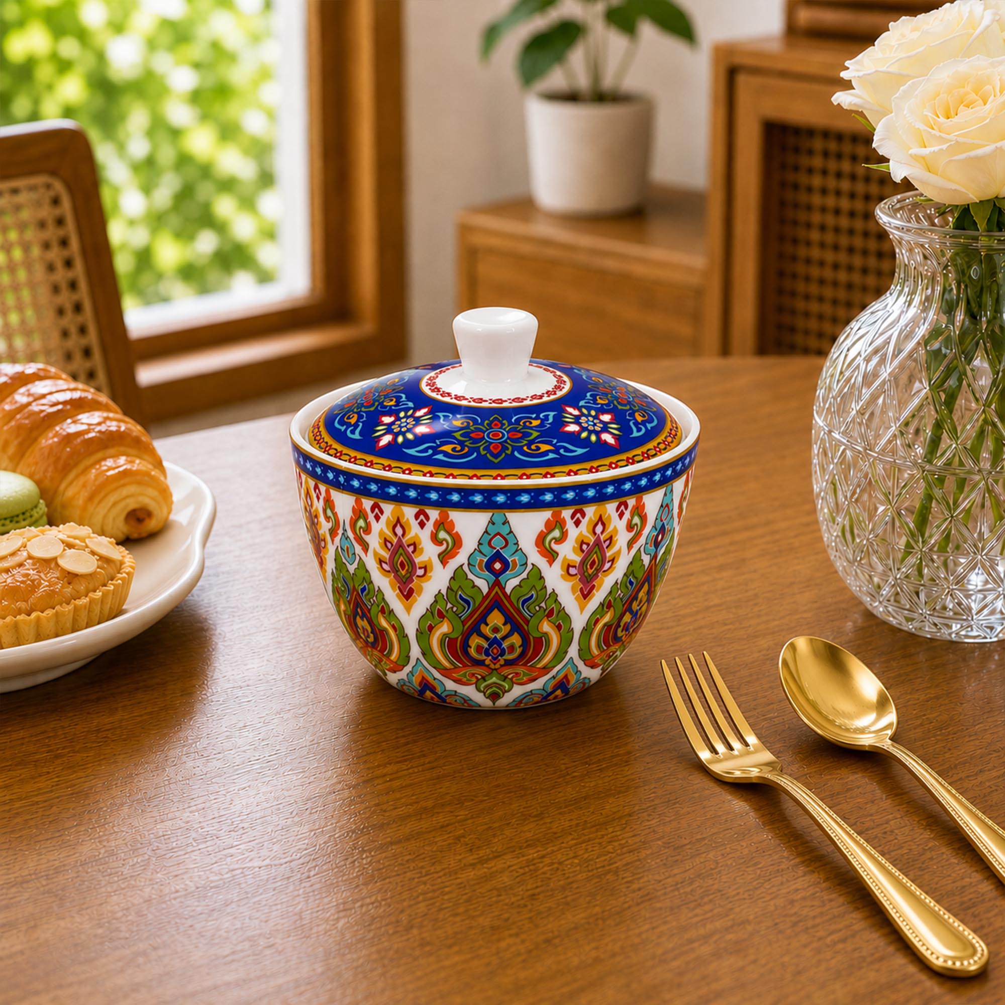 Donglin Homeware Benjarong Silk Road Collection Stewing Pot 280cc
