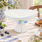 Donglin Homeware Blueberry Garden Collection Cake Stand 8.75-inch