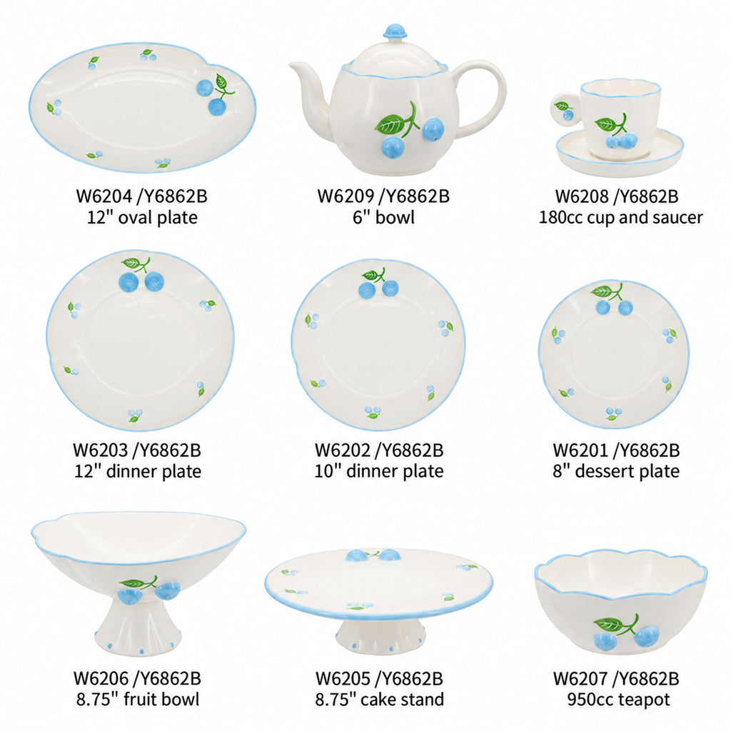 Donglin Homeware Blueberry Garden Collection Shapes