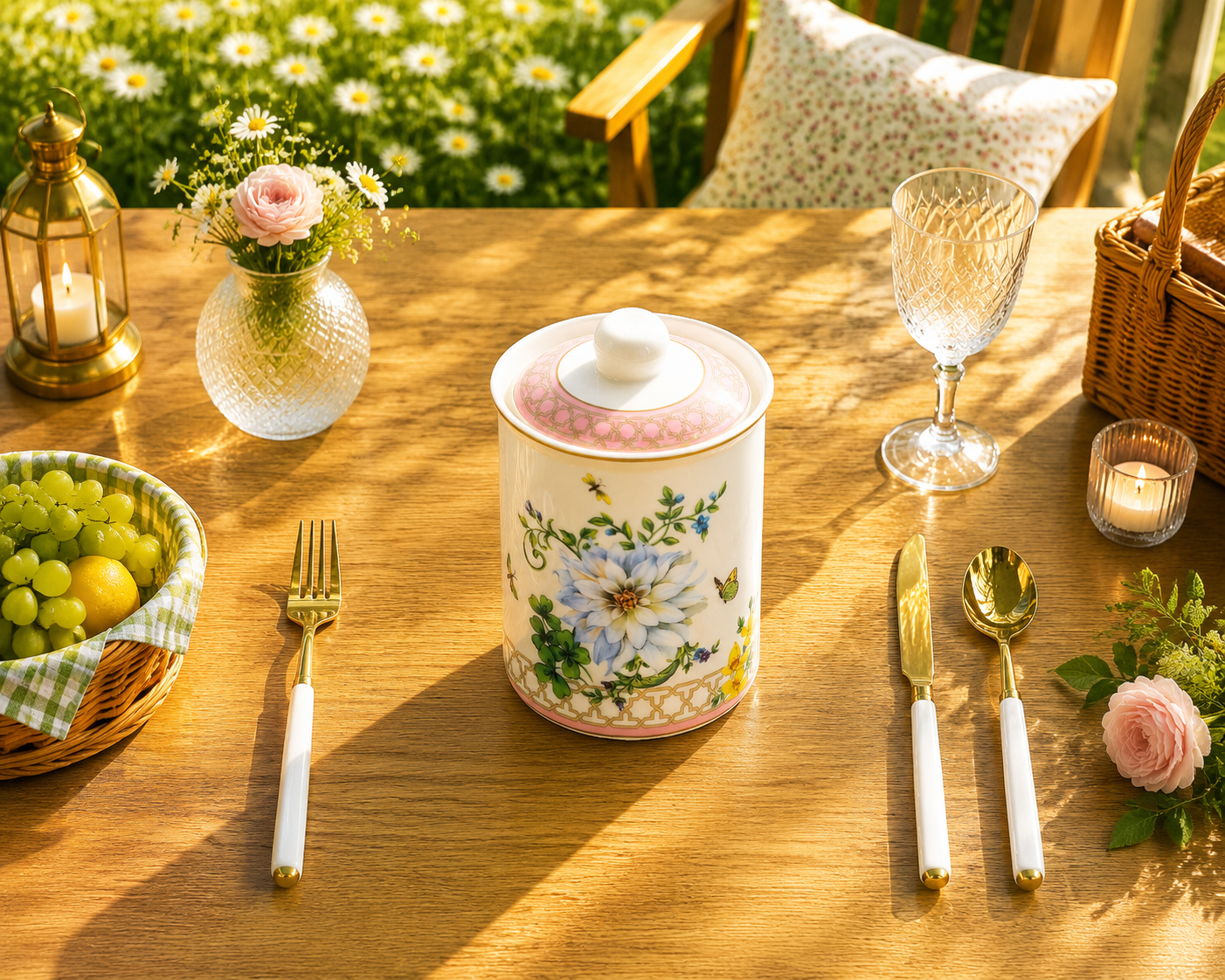 Botanical Floral - Nature Style Ceramic Canister 800ml