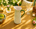 Donglin Homeware Botanical Floral Farmhouse Style Ceramic Jug 900ml