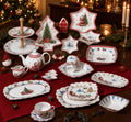 Donglin Homeware Christmas Santa & Sleigh  - Cartoon Style Ceramic Dinner ware Set