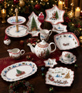 Donglin Homeware Christmas Santa & Sleigh  - Cartoon Style Ceramic Coffee Set