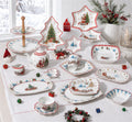 Donglin Homeware Christmas Santa & Sleigh  - Cartoon Style Ceramic Dinnerware