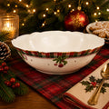 Donglin Homeware Christmas Woodland Collection Bowl 10.75-inch
