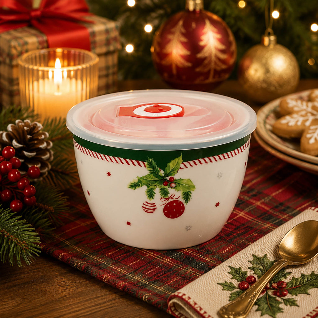 Donglin Homeware Christmas Woodland Collection Container 400ml
