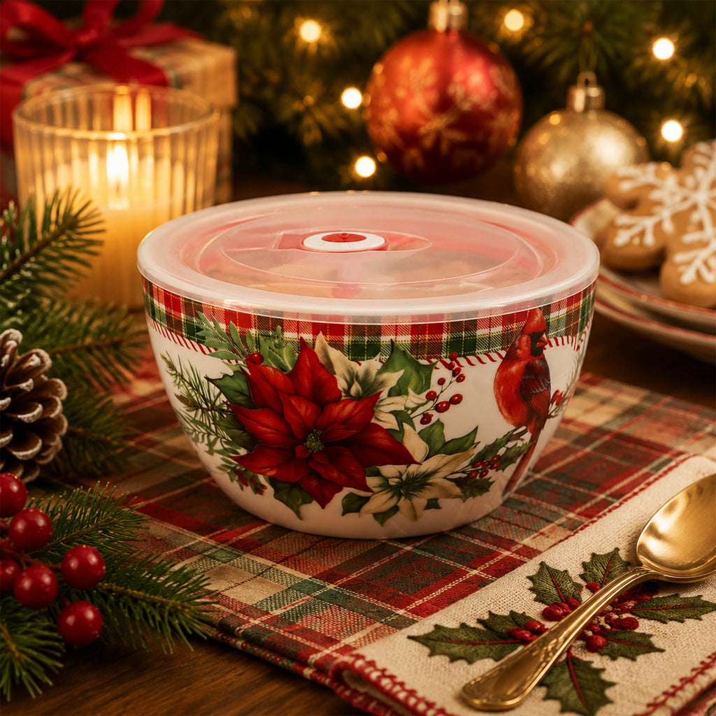 Donglin Homeware Christmas Woodland Collection Container 950ml