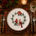 Donglin Homeware Christmas Woodland Collection Dessert Plate 8-inch