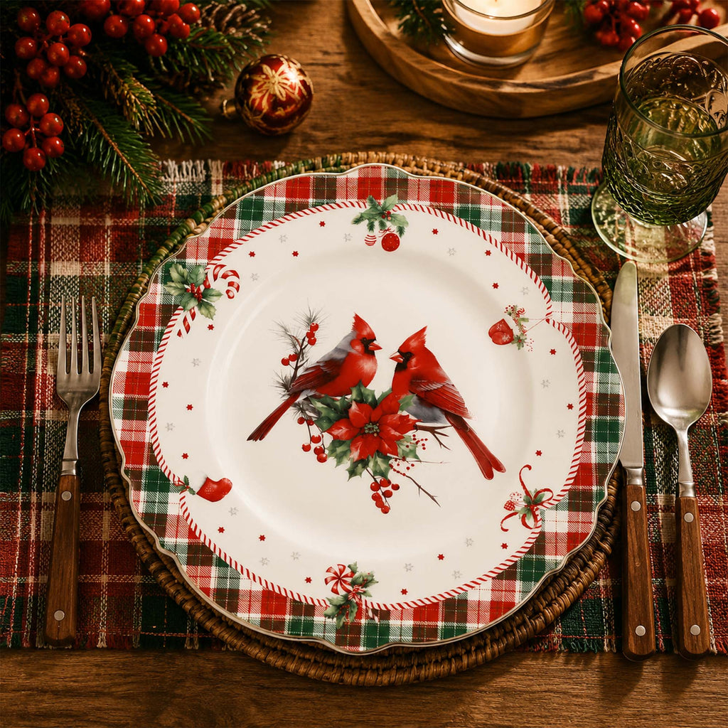 Christmas Woodland Collection Dessert Plate 8-inch