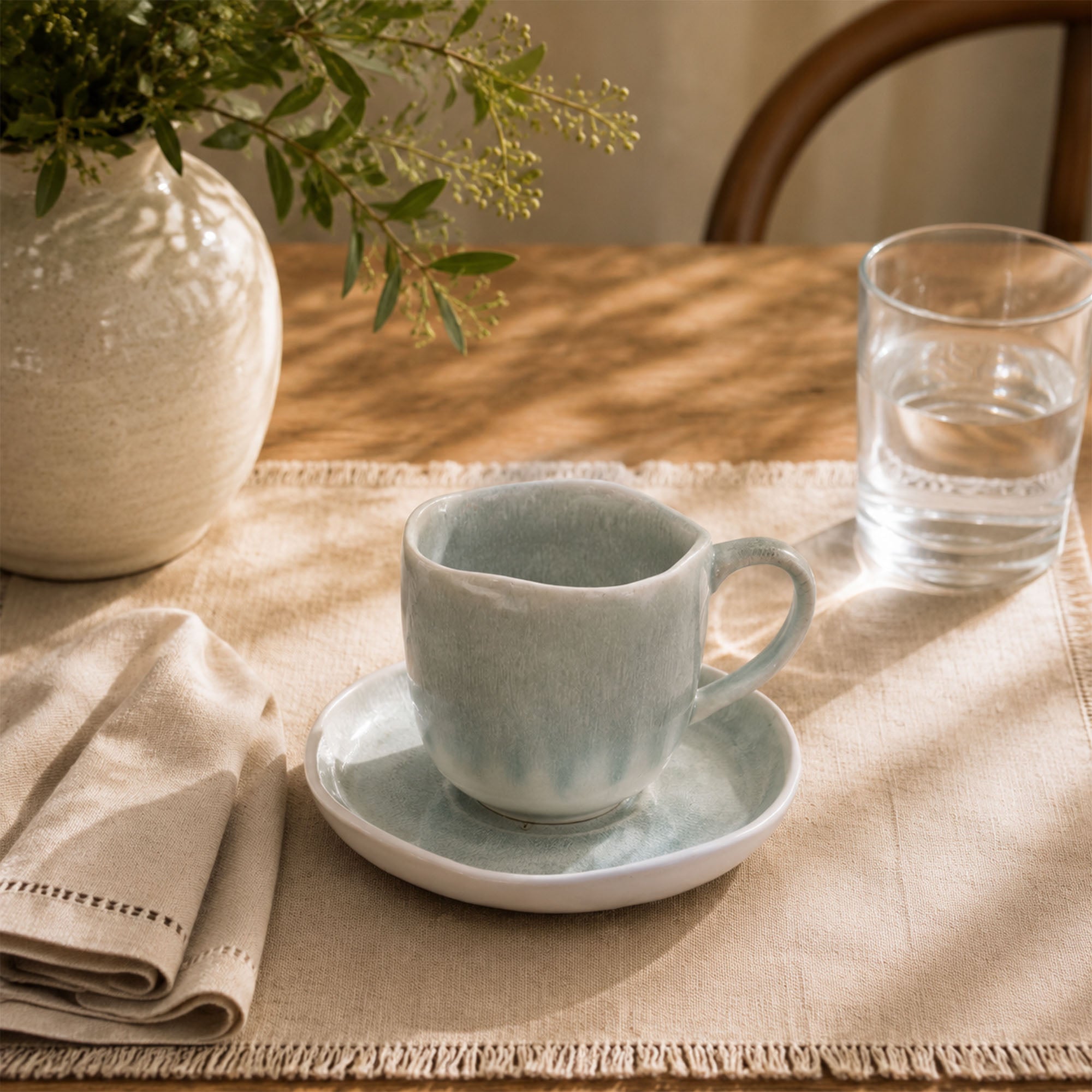 Donglin Homeware Coastal Mist Collection Cup and Saucer 180cc