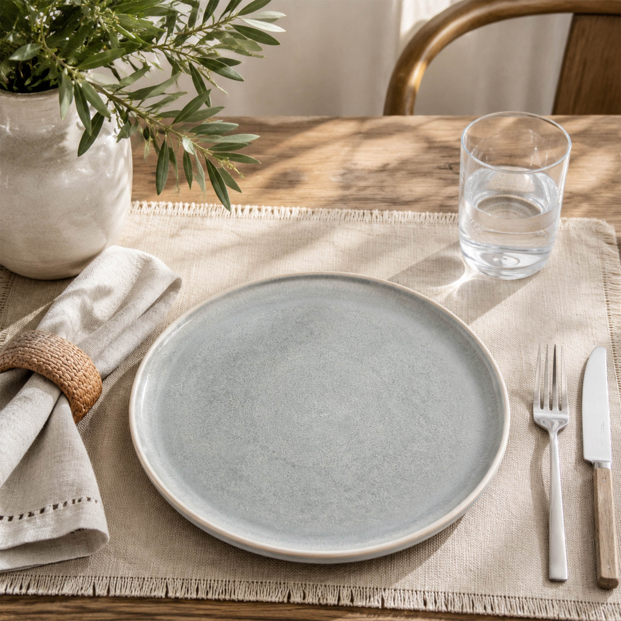 Donglin Homeware Coastal Mist Collection Salad Plate 8.5-inch