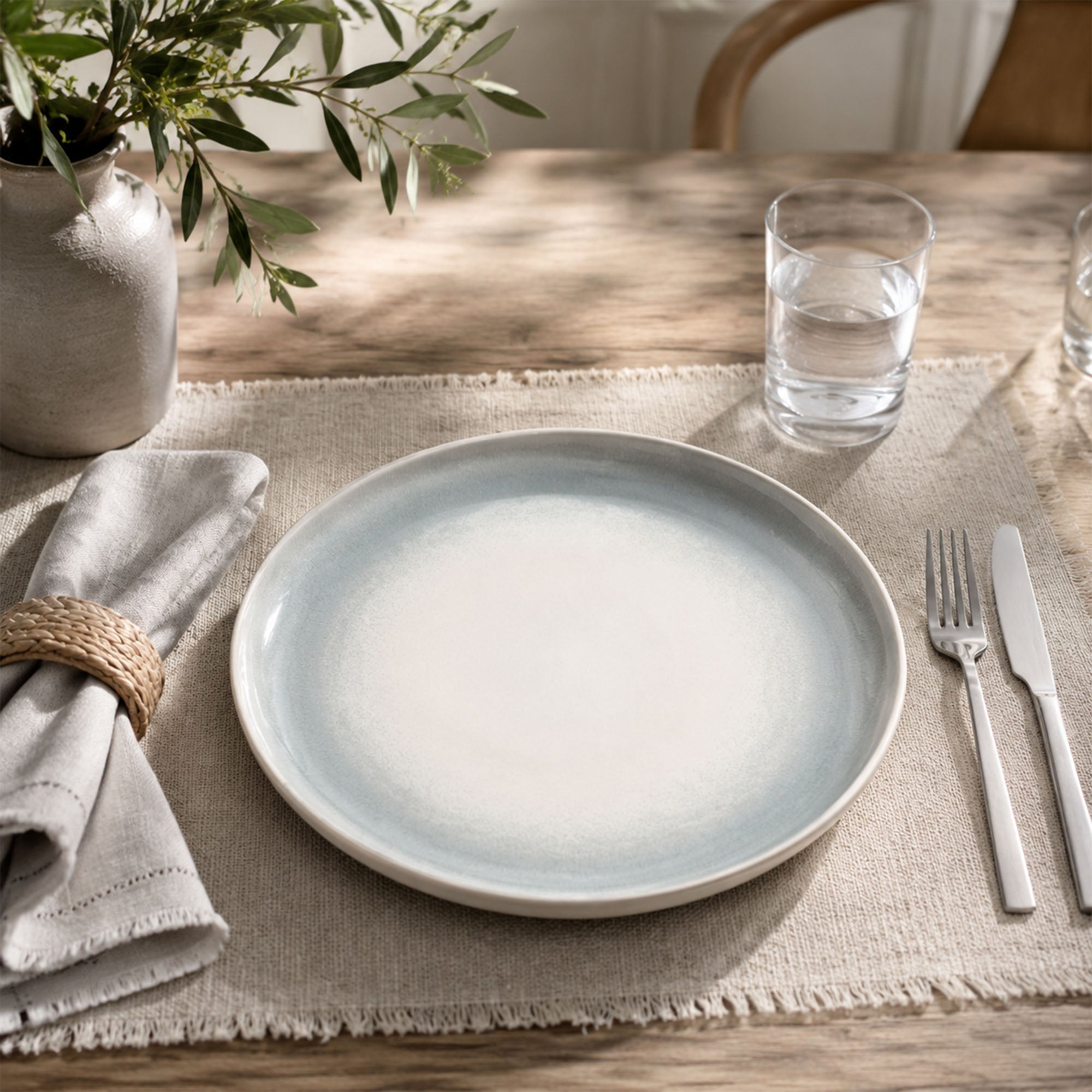 Dongling Homeware Coastal Mist Collection Serving Plate 11-inch