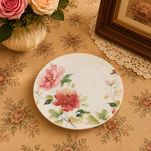 Donglin Homeware Crystalline Bloom Collection Coupe Plate 8-inch