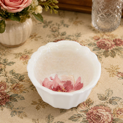 Donglin Homeware Crystalline Bloom Collection Deep Bowl 5-inch
