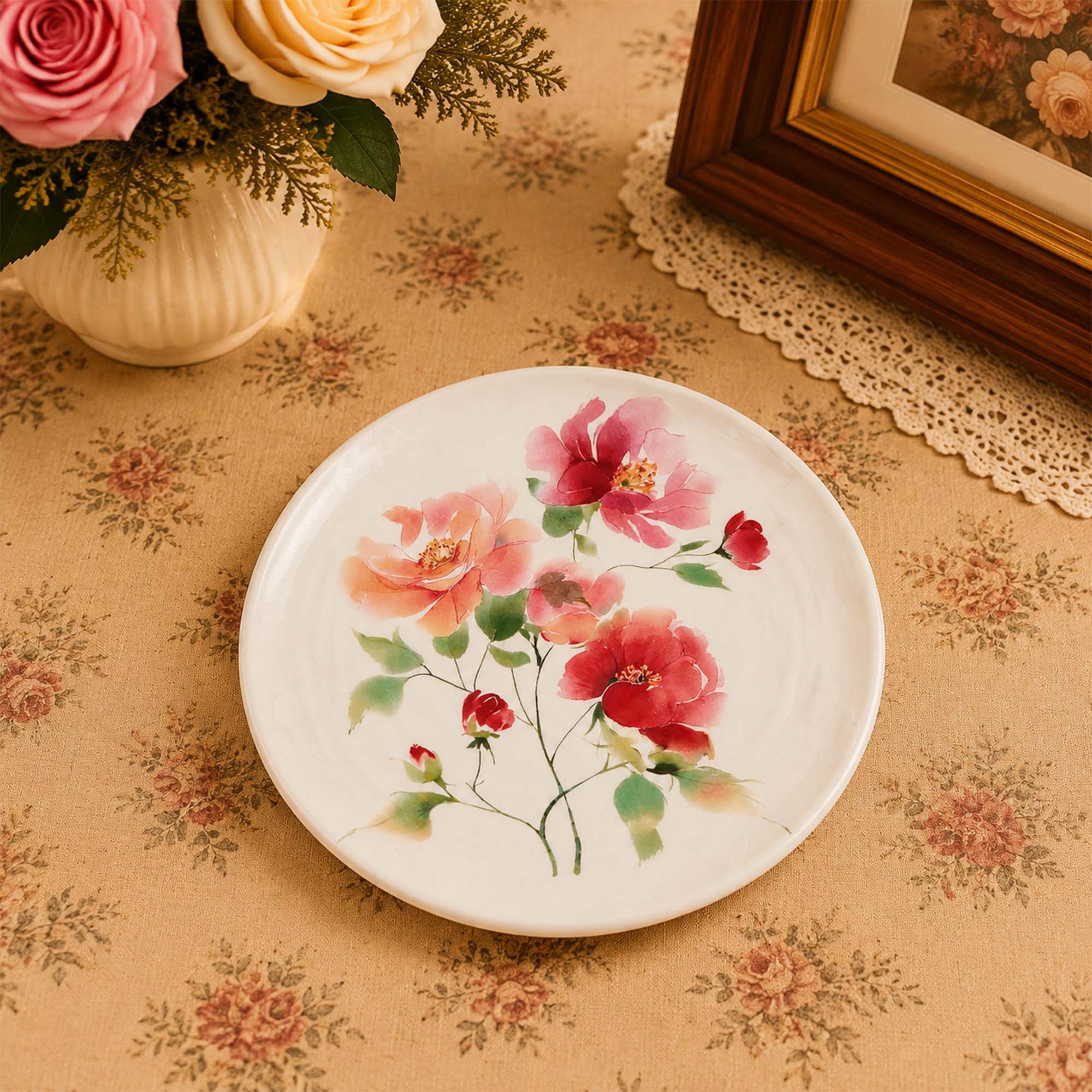 Donglin Homeware Crystalline Bloom Collection Dessert Plate 7.5-inch