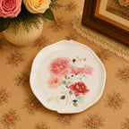 Donglin Homeware Crystalline Bloom Collection Rimmed Plate 8-inch