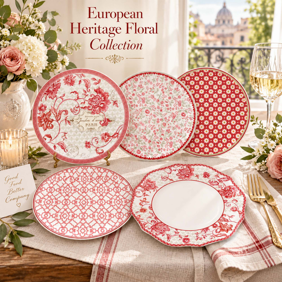 Donglin Homeware DI121109 European Heritage Floral Collection
