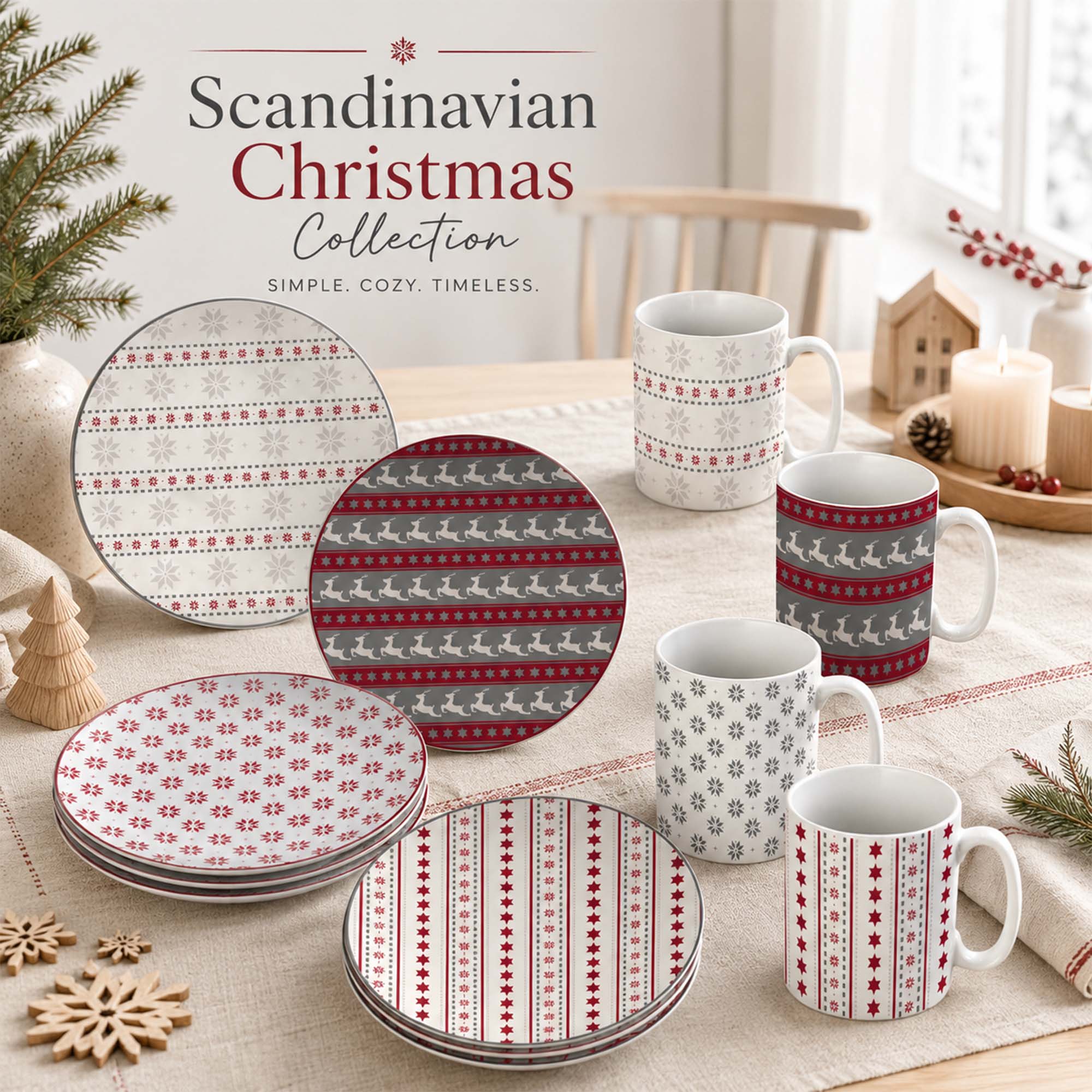 Donglin Homeware DI161216  Scandinavian Christmas Collection