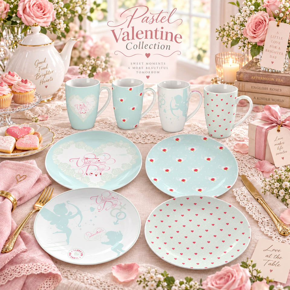 DI161227 Pastel Valentine — столовая посуда New Bone China