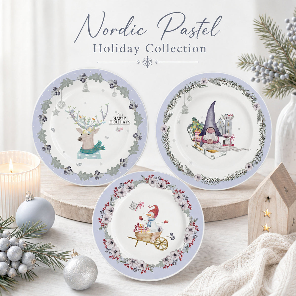 Donglin Homeware DI180108 Nordic Pastel Holiday Collection
