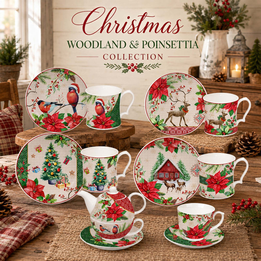 DI210209 Christmas Woodland & Poinsettia Collection