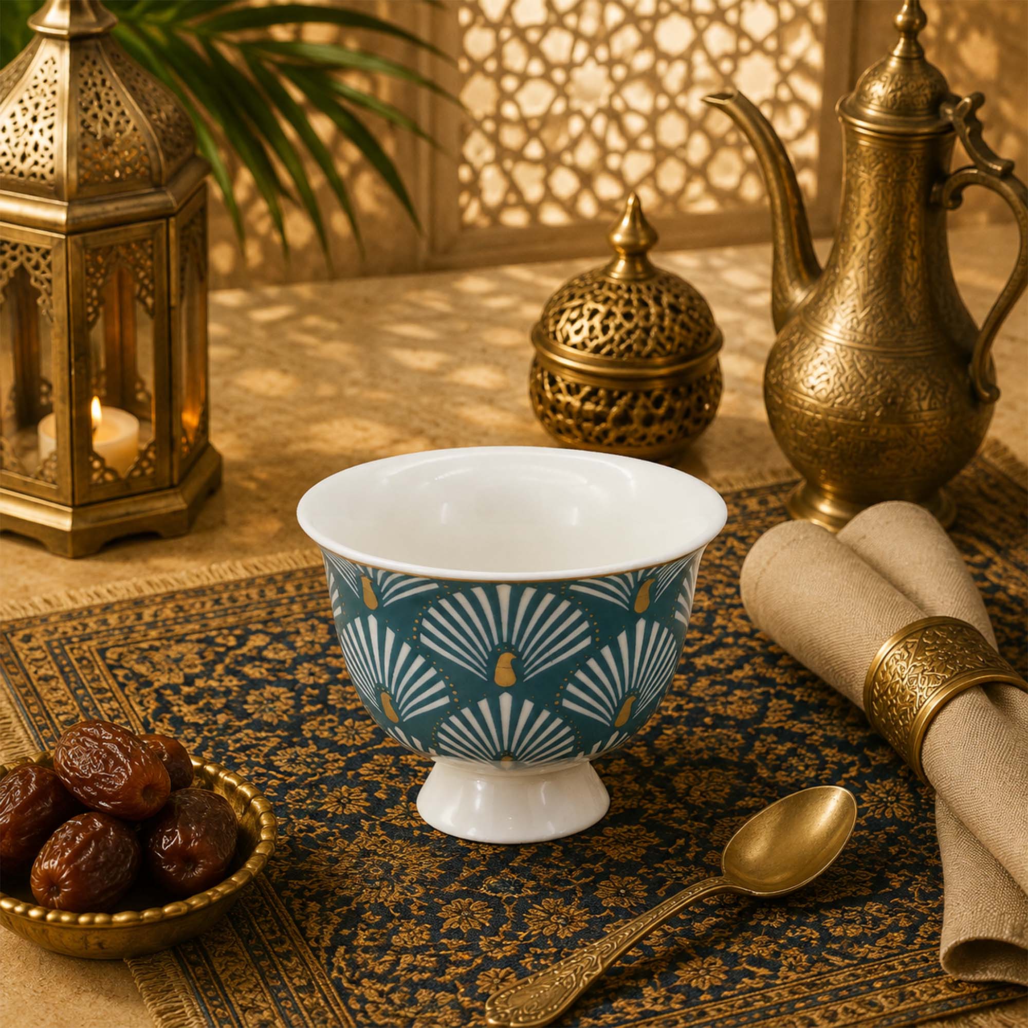 Donglin Homeware Deco Fan Collection Gahwa Cup 80cc