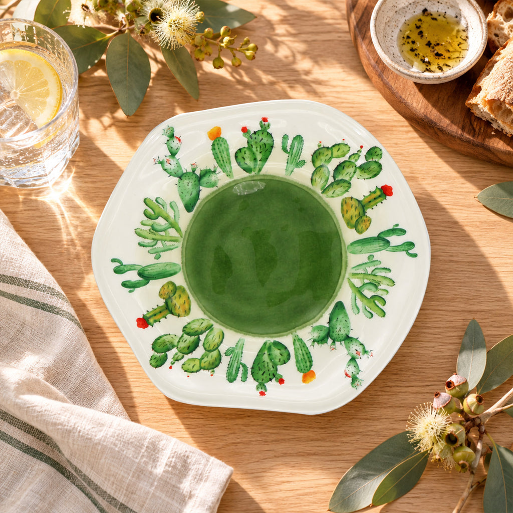 Donglin Homeware Desert Bloom Collection Dessert Plate 7.5-inch